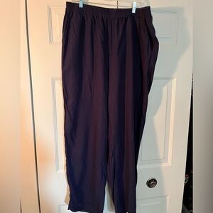 Jessica London Pull On Washable Linen Blend Pant